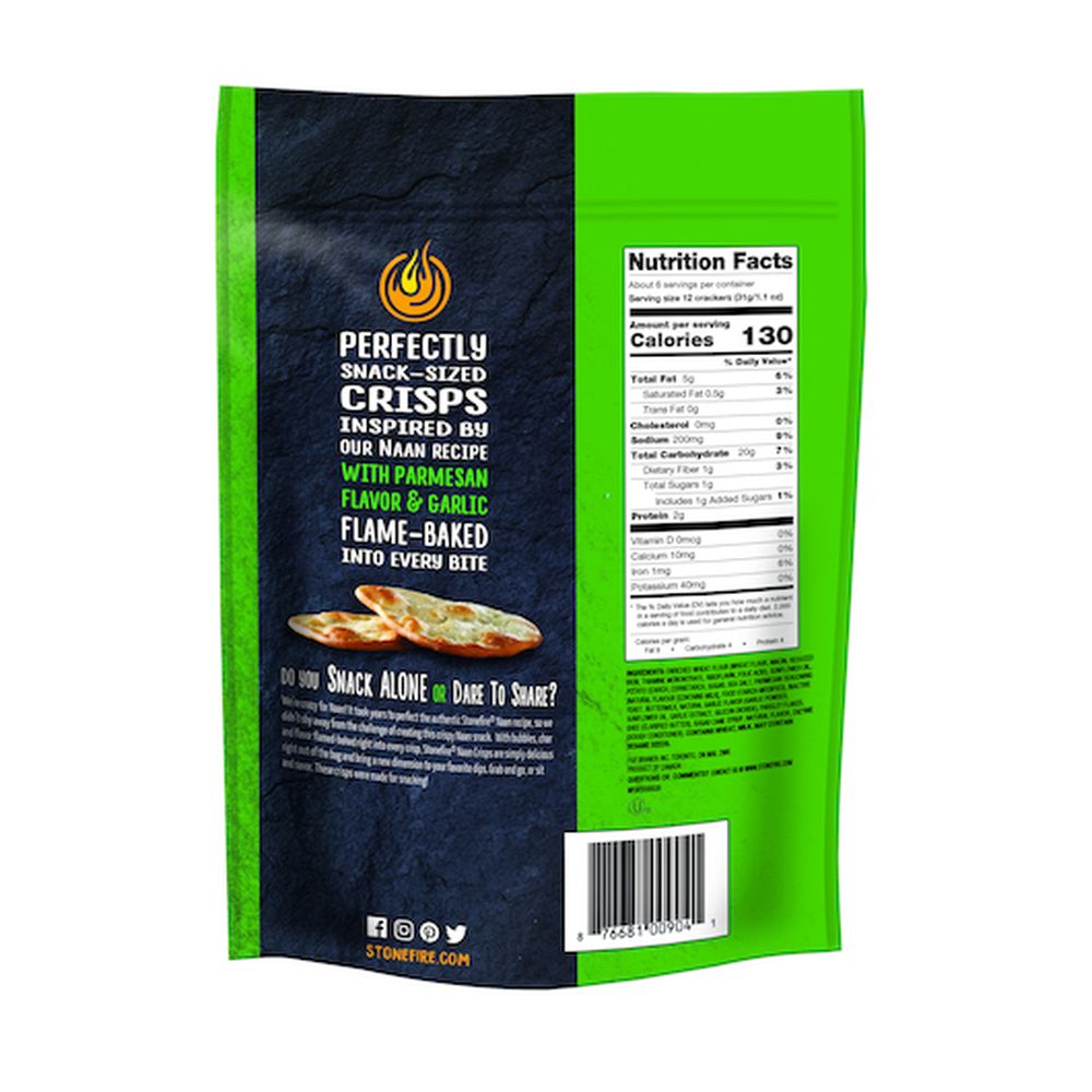 Stonefire Garlic Cheese Crisps, 6 Ounce -- 12 per case