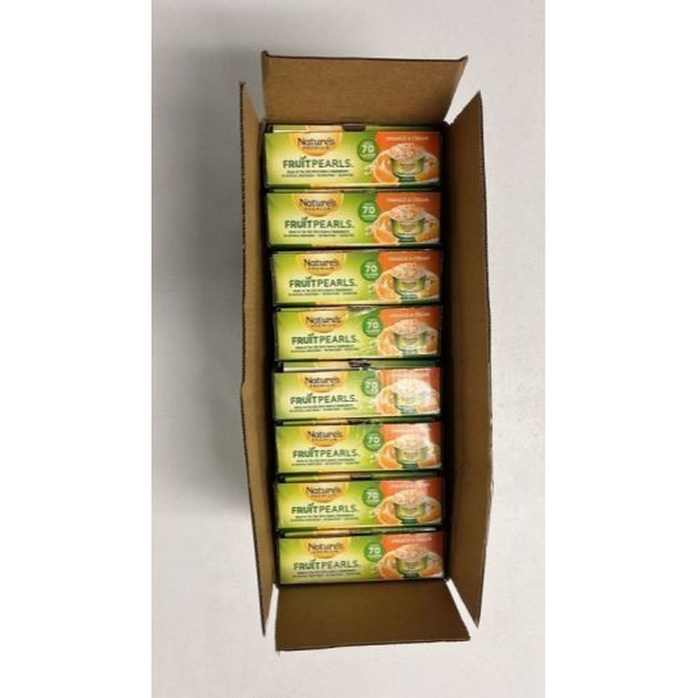 Natures Premium Fruit Pearls Orange and Cream Fruit Pearls, 9.2 Ounce -- 8 per case