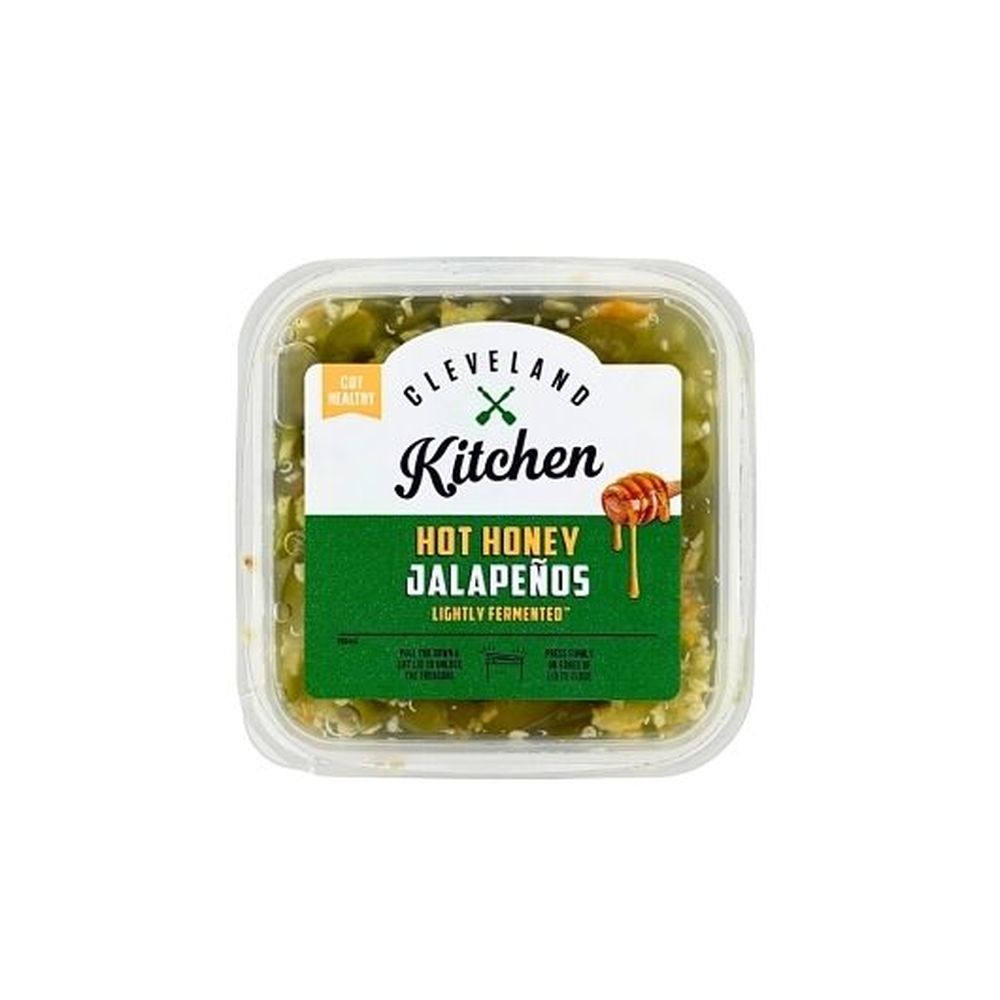 Cleveland Kitchen Lightly Fermented Hot Honey Jalapenos, 16 Ounce -- 6 per case