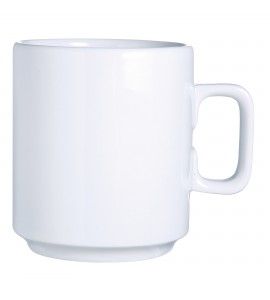 Arcoroc Candour Stackable Mug, 11 Ounce -- 24 Per Case