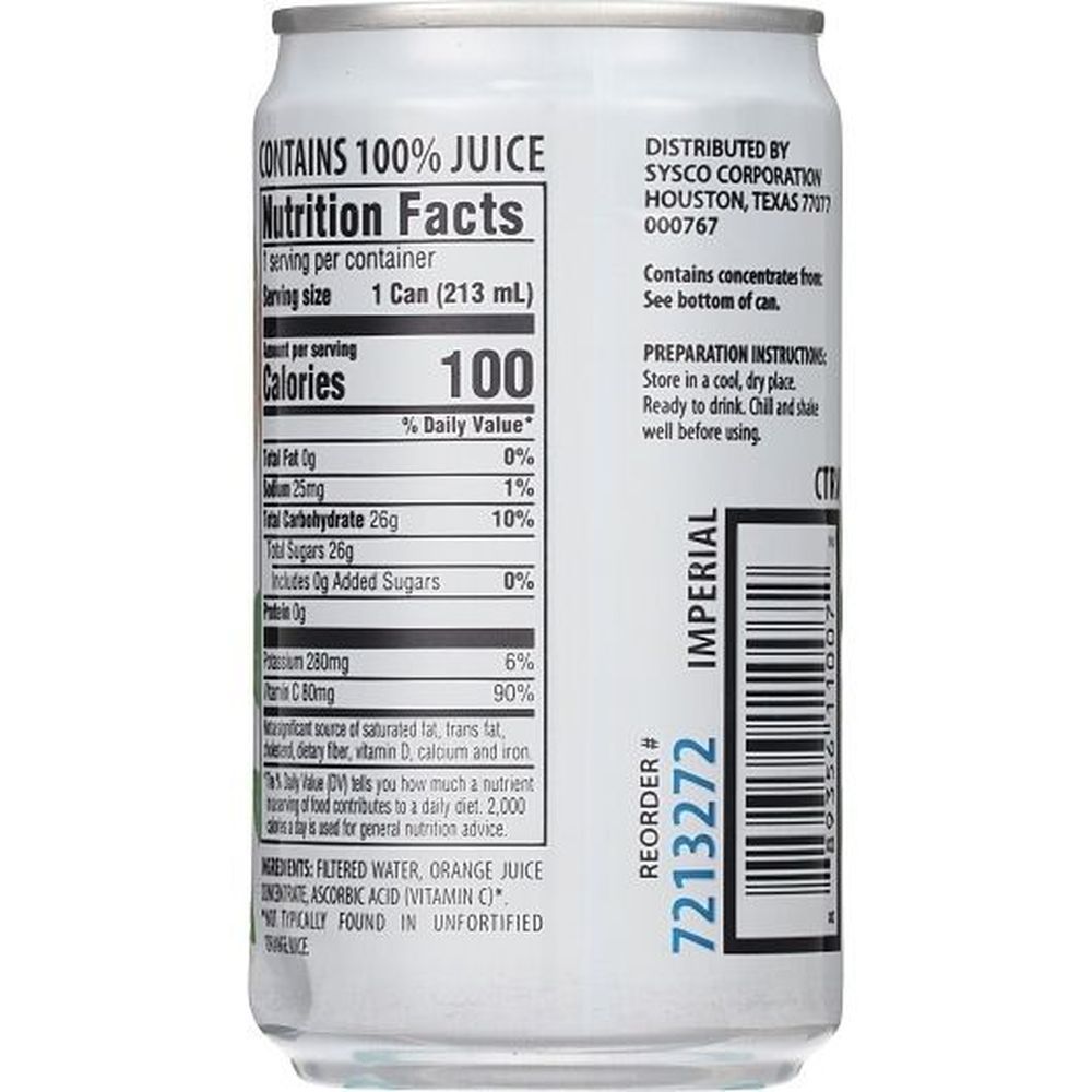 Citavo Grove Orange Juice, 7.2 Ounce -- 24 Per Case
