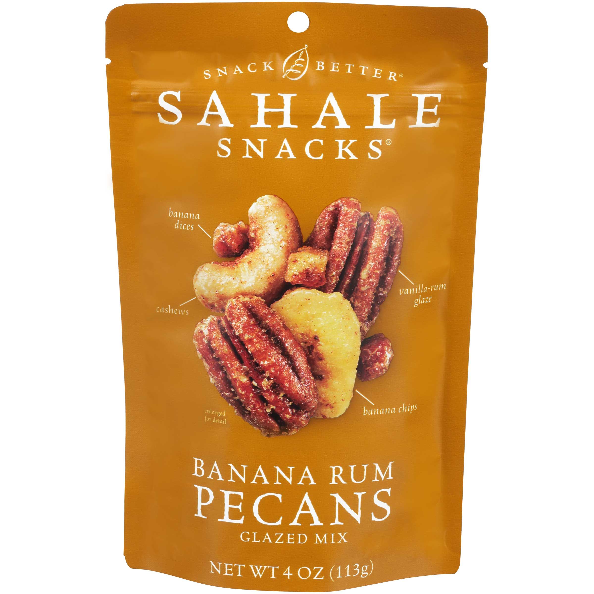 Sahale Banana Rum Pecans Glazed Mix, 4 Ounce -- 6 Per Case