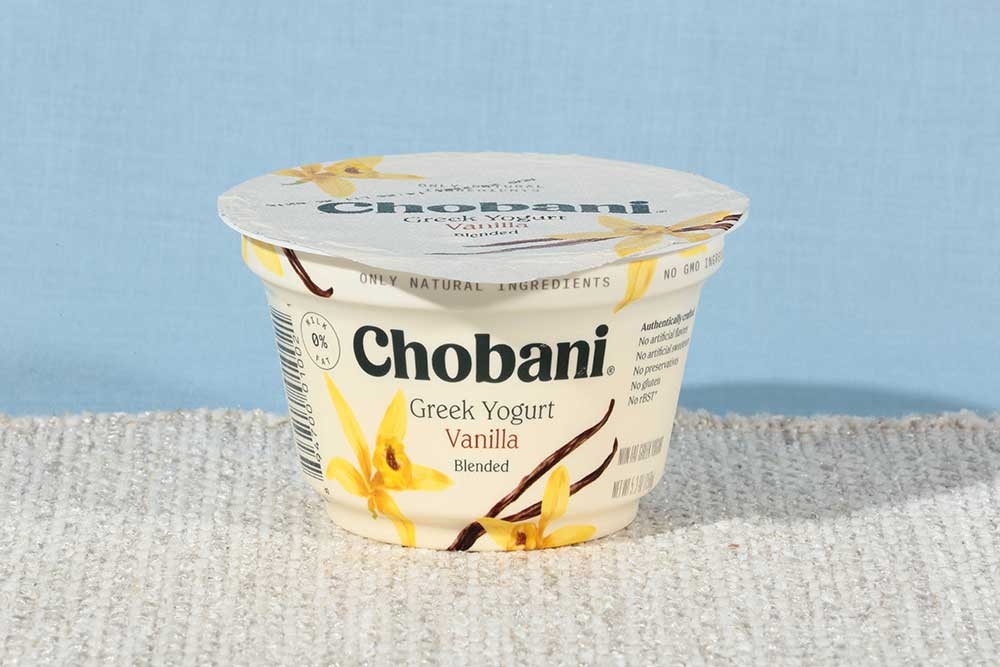 Chobani Non Fat Vanilla Greek Yogurt, 5.3 Ounce -- 12 per case