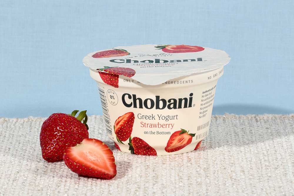 Chobani Non Fat Strawberry Greek Yogurt, 5.3 Ounce -- 12 per case