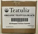 Teatulia Organic Wrapped Premium Pyramid Black Tea -- 50 per case