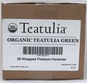 Teatulia Organic Wrapped Premium Pyramid Green Tea -- 50 per case