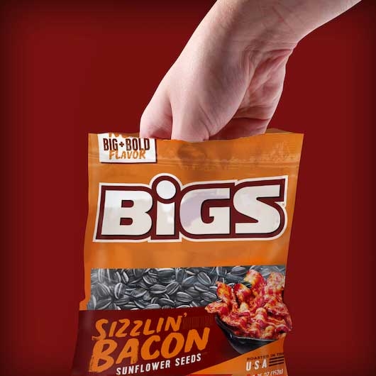 Bigs Sizzlin Bacon Sunflower Seeds, 5.35 Ounce -- 48 Per Case