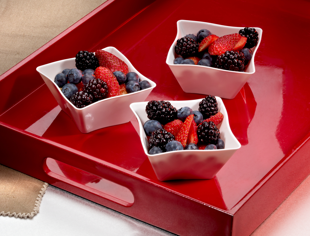 Square Waves White Plastic Bowl, 5 Ounce -- 120 per case.