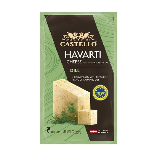 Castello Dill Havarti Cheese, 8 Ounce -- 12 per case