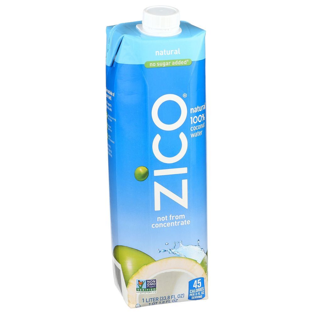 Zico Natural Coconut Water, 33.8 Fluid Ounce -- 12 Per Case