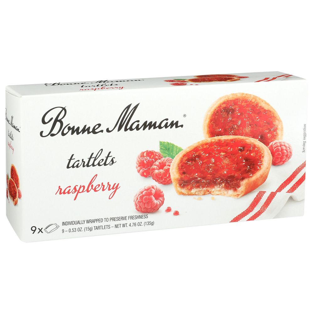 Bonne Maman Raspberry Tartlets, 4.76 Ounce -- 12 per case