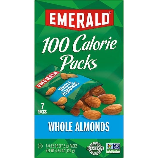 Emerald Natural Almonds - 100 Calorie Packs, 4.34 Ounce -- 12 per case