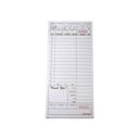 National Checking Company Guest Check Board - 1 Part Tan, 15 Line, 4.20 x 9 inch -- 2000 per case.