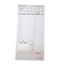 National Checking Company Carbonless Guest Check Board - 2 Part Tan, 15 Line, 4.20 x 8.5 inch -- 2000 per case.