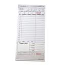 National Checking Company Carbonless Guest Check Board - 2 Part Tan, 15 Line, 4.20 x 8.5 inch -- 2000 per case.