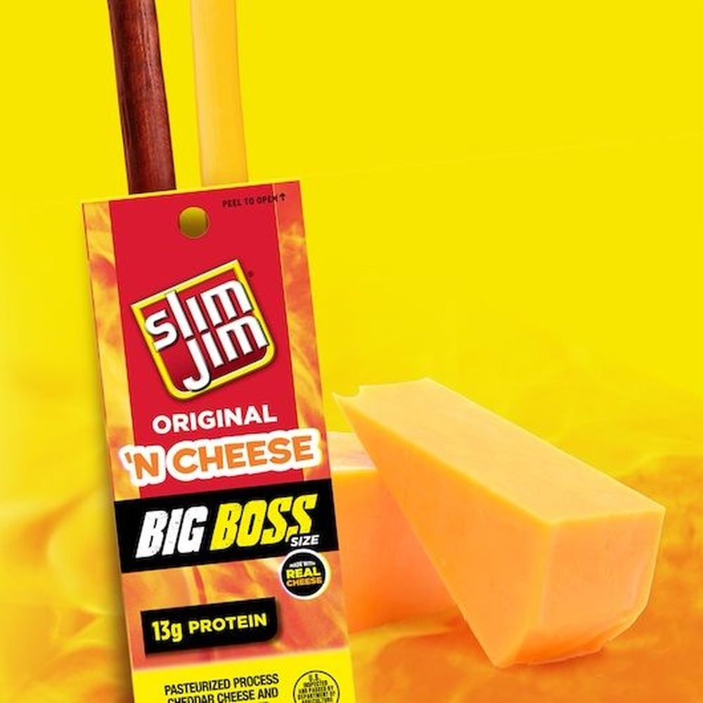 Slim Jim Big Boss Original N Cheese, 2.3 Ounce, 18 Count -- 6 Per Case