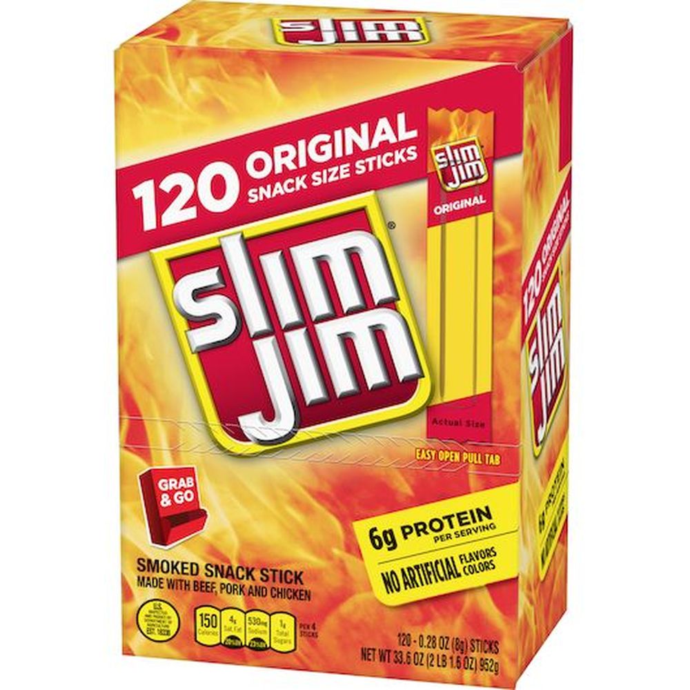 Slim Jim Original Gravity Feed Meat Stick, 0.28 Ounce -- 720 Per Case