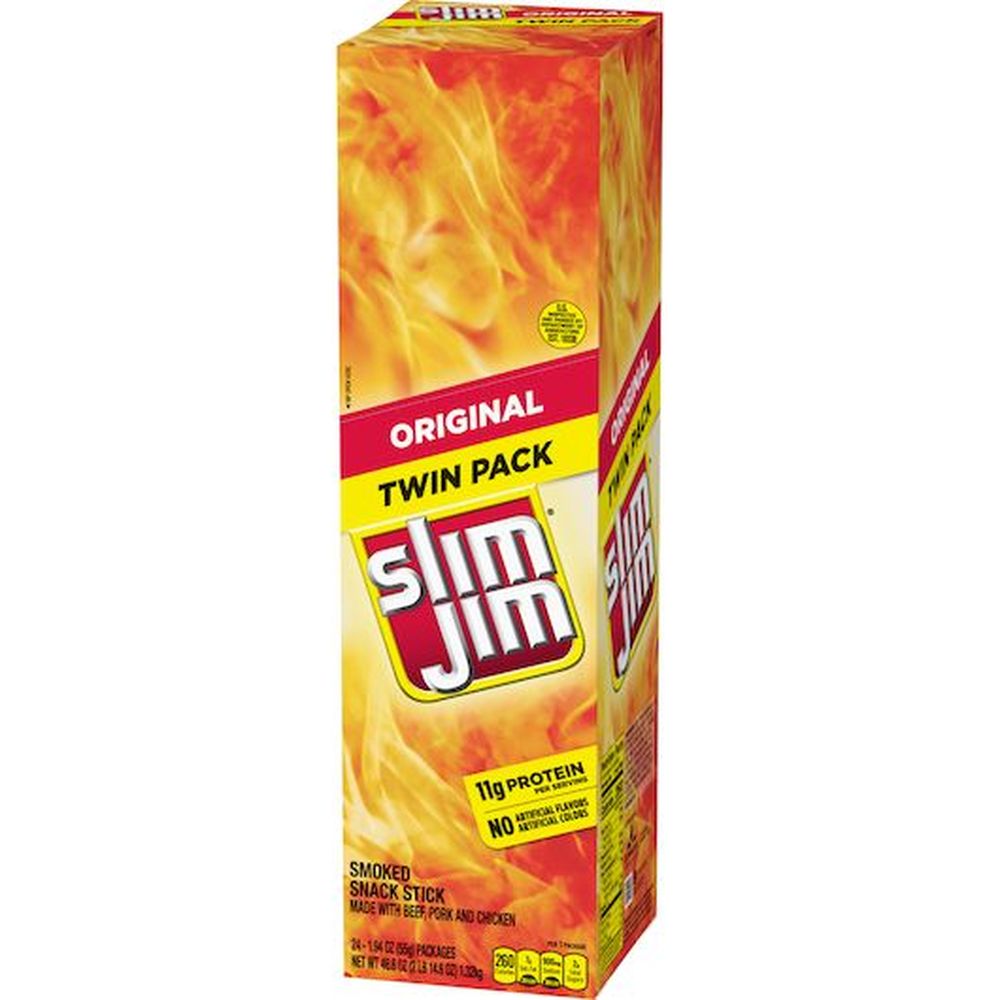 Slim Jim Original Smoked Meat Stick, Shipper, 1.94 Ounce -- 72 Per Case