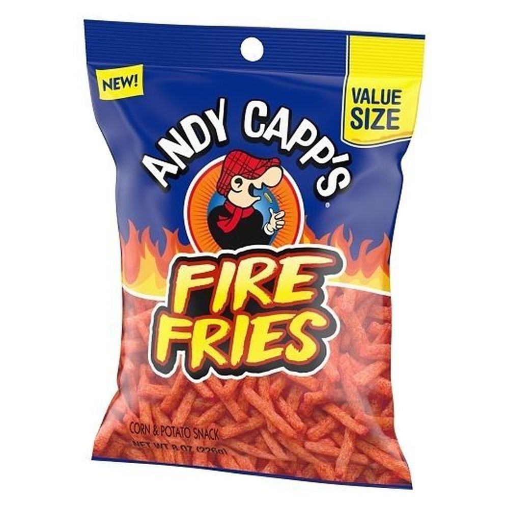 Andy Capp Fire Fries Snacks, 8 Ounce -- 8 per case