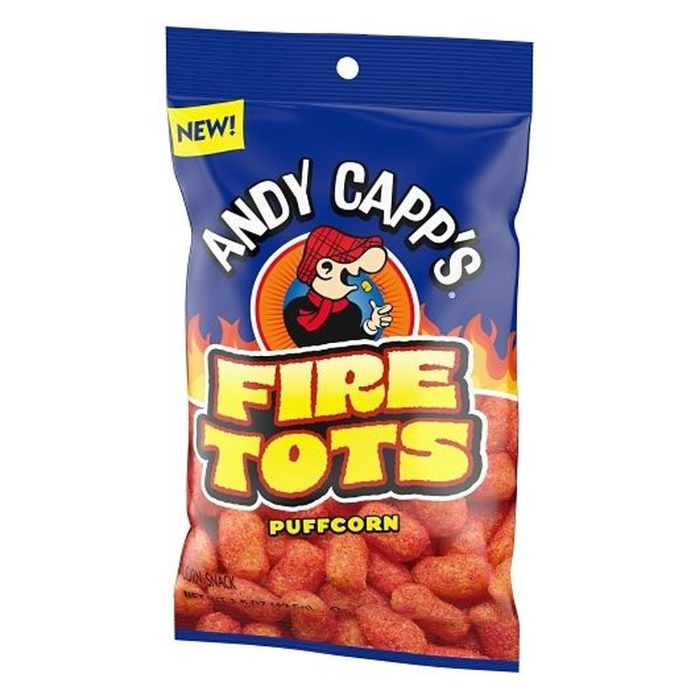 Andy Capp's Fire Tots Puffcorn Snacks, 1.5 Ounce -- 12 Per Case