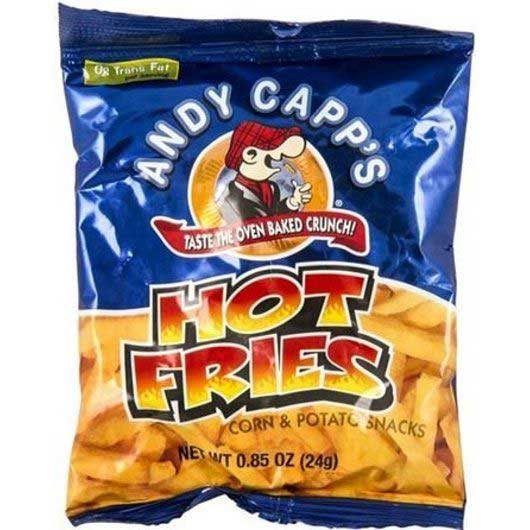 Andy Capp's Hot Fries Corn And Potato Snacks, 8 Ounce -- 8 Per Case
