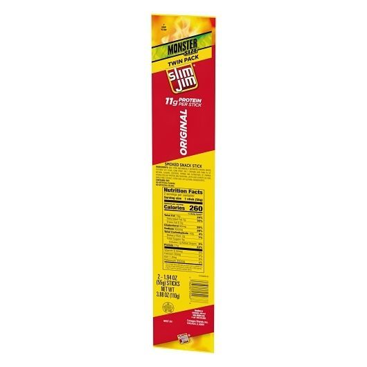 Slim Jim Original Snack Stick, 3.88 Ounce -- 54 Per Case