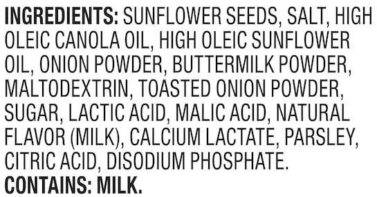 Davids Sour Cream And Onion Sunflower Seeds, 5.25 Ounce -- 12 Per Case