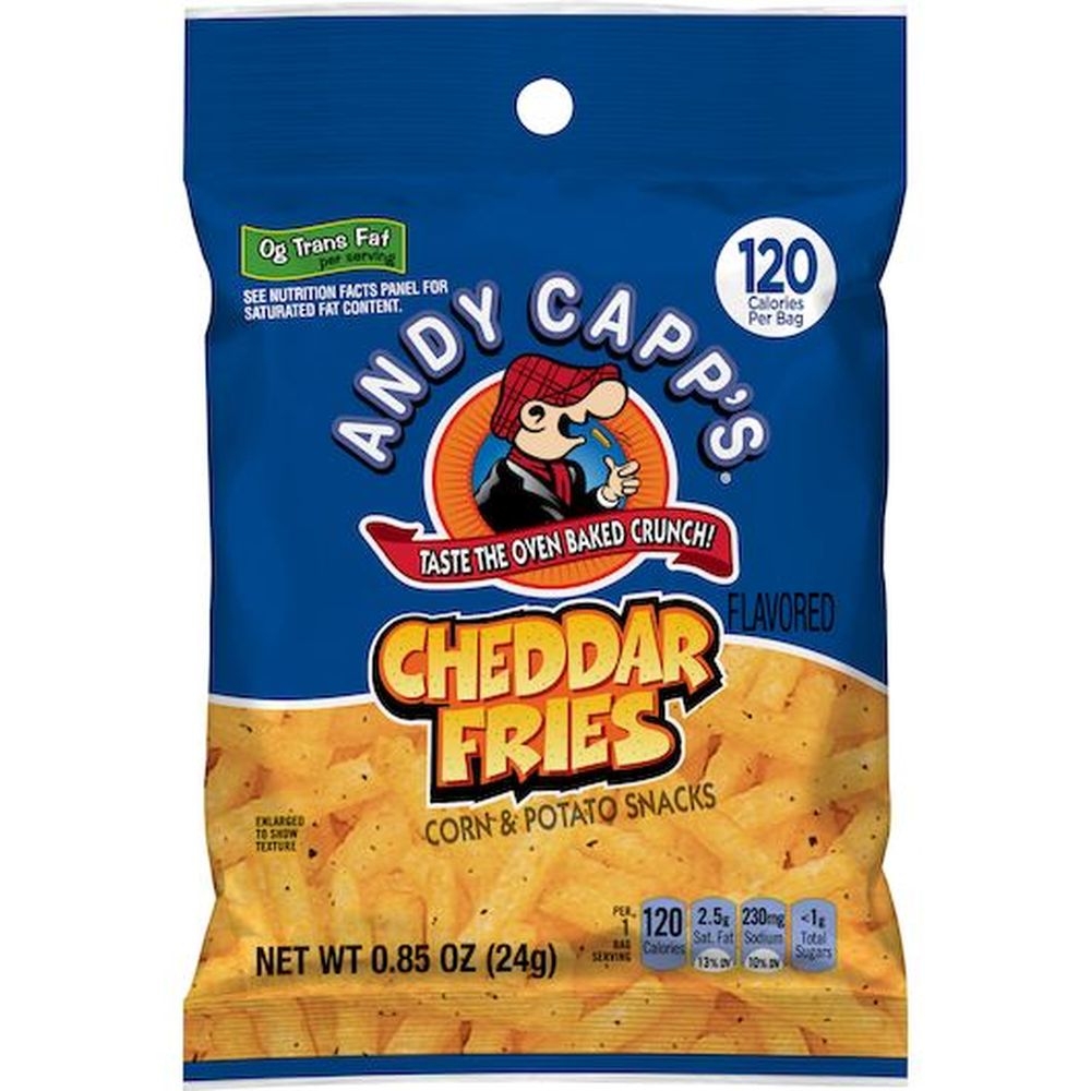 Andy Capp Cheddar Fries, 0.85 Ounce -- 72 per case