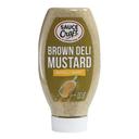 Sauce Craft Brown Deli Mustard, 18 Ounce Squeeze Bottle -- 6 per case
