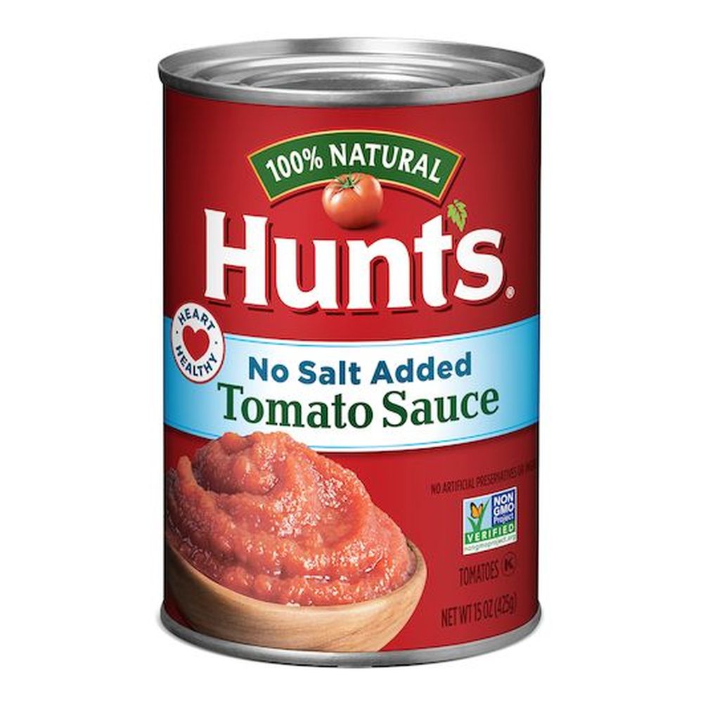 Hunts No Salt Added Tomato Sauce, 15 Ounce -- 12 per case