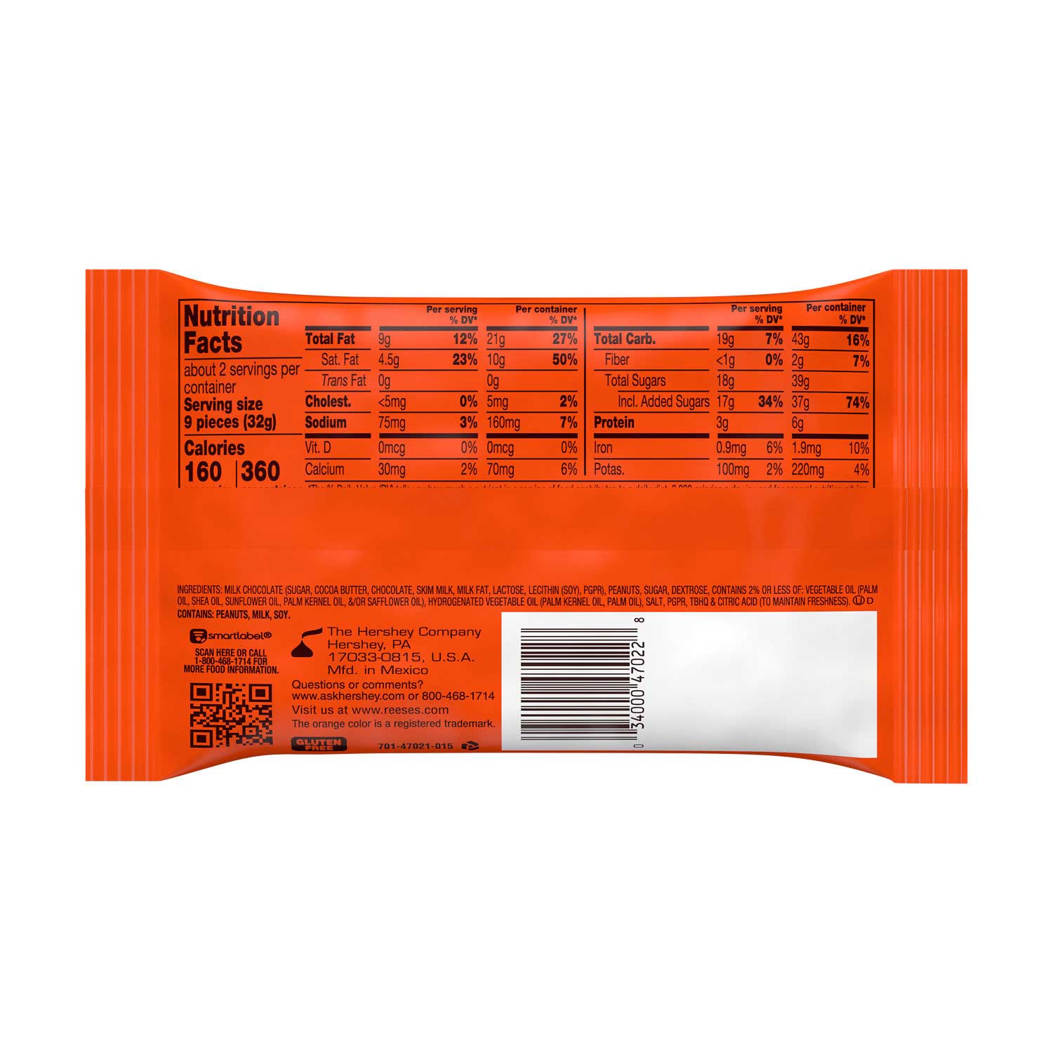 Reeses King Size Minis Milk Chocolate Peanut Butter Cup, 2.5 Ounce -- 144 per case