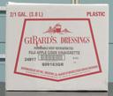 Girards Fuji Apple Cider Vinaigrette Dressing, 1 Gallon -- 2 per case.