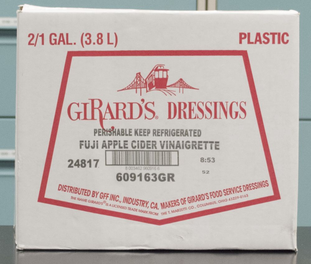 Girard's Fuji Apple Cider Vinaigrette Dressing, 1 Gallon -- 2 Per Case