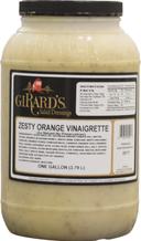 Girards Au Naturel Zesty Orange Vinaigrette Dressing, 1 Gallon -- 2 per case.