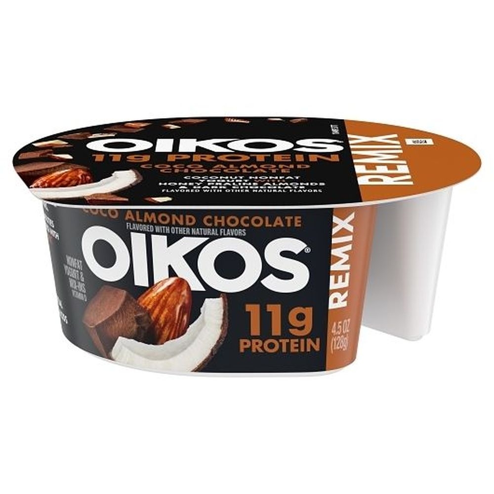 Oikos Remix Coco Almond Chocolate Yogurt, 4.5 Ounce -- 8 per case