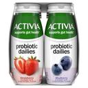 Activia Probiotic Dailies Strawberry and Blueberry Lowfat Yogurt Drink, 24.8 Fluid Ounce Bottle -- 3 per case