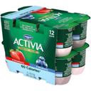 Activia Strawberry and Blueberry Nonfat Yogurt - Variety Pack, 48 Ounce -- 4 per case