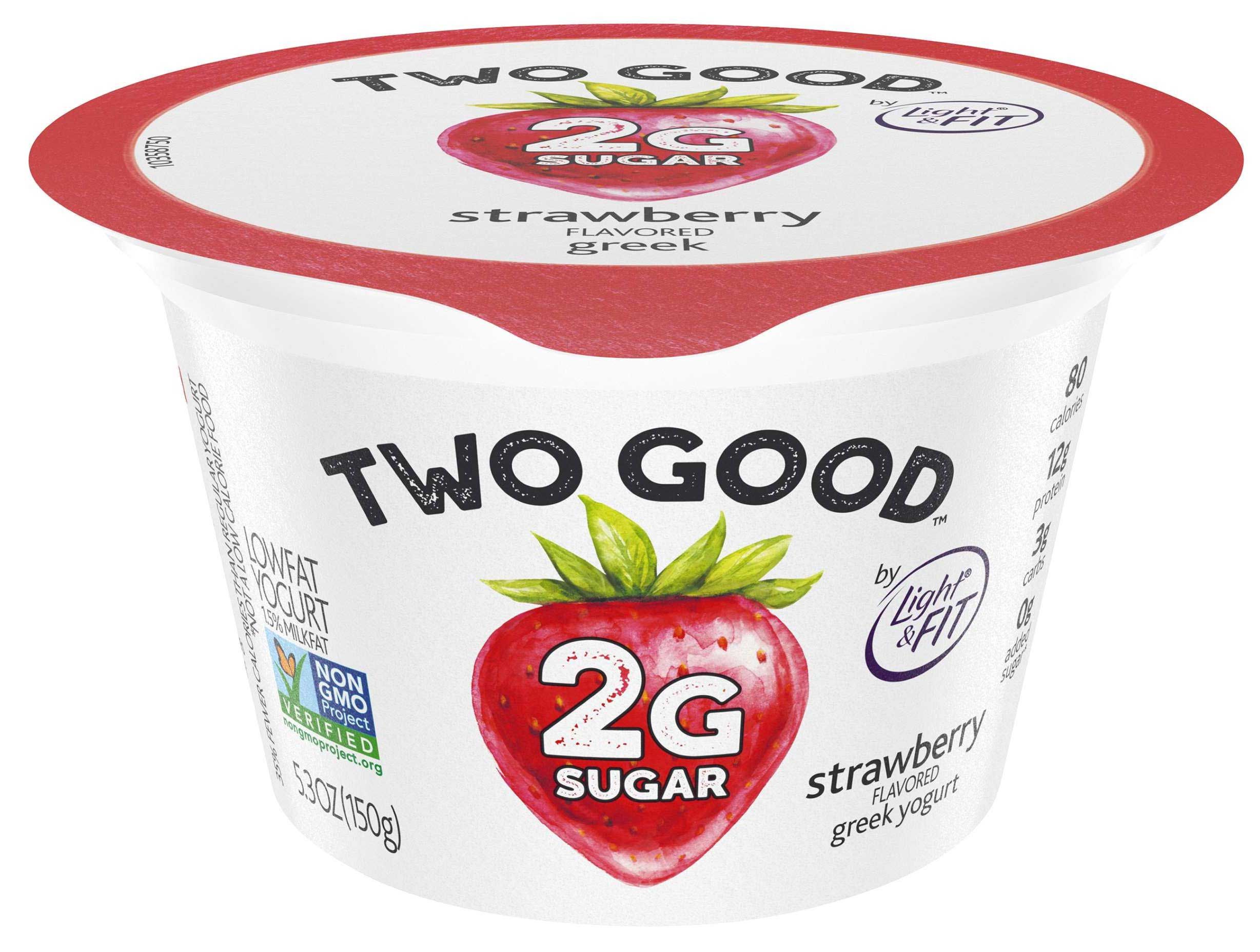 Two Good Strawberry Greek Yogurt, 5.3 Ounce -- 12 Per Case
