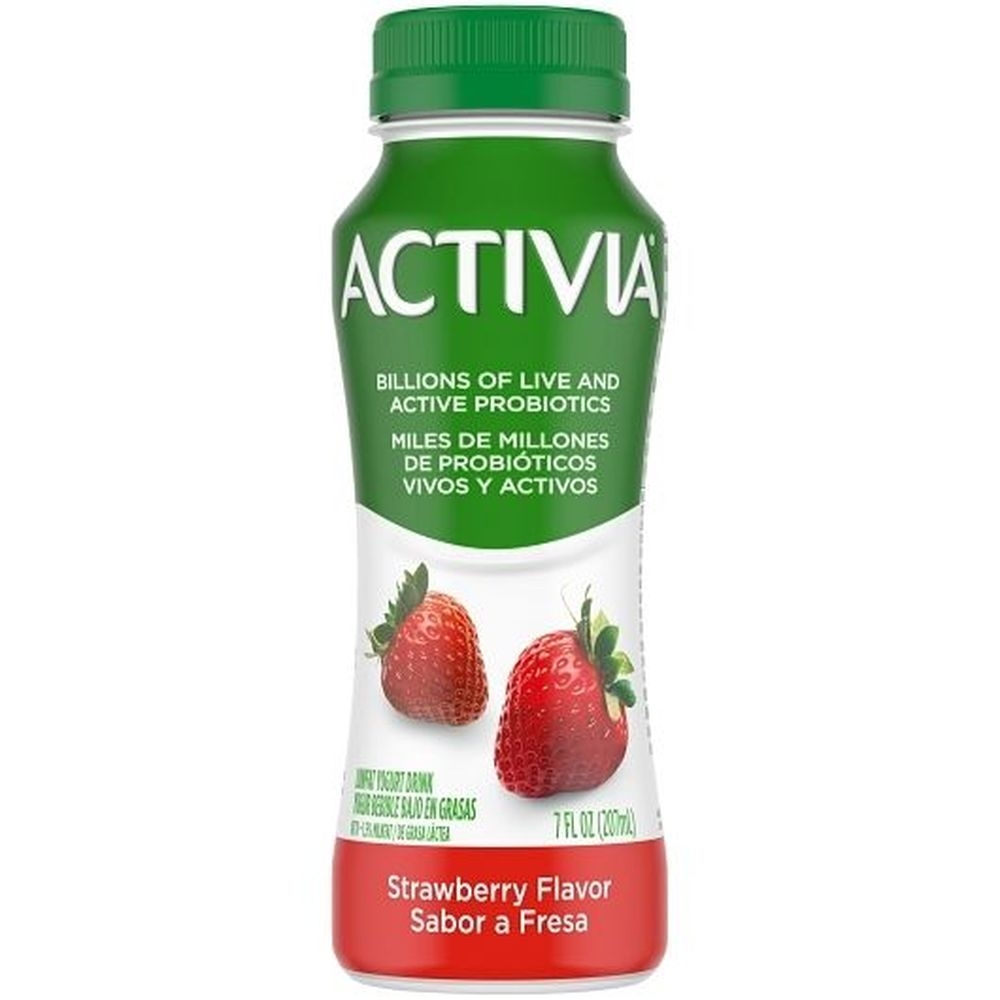Activia Strawberry Probiotic Yogurt Drink, 7 Fluid Ounce -- 8 per case