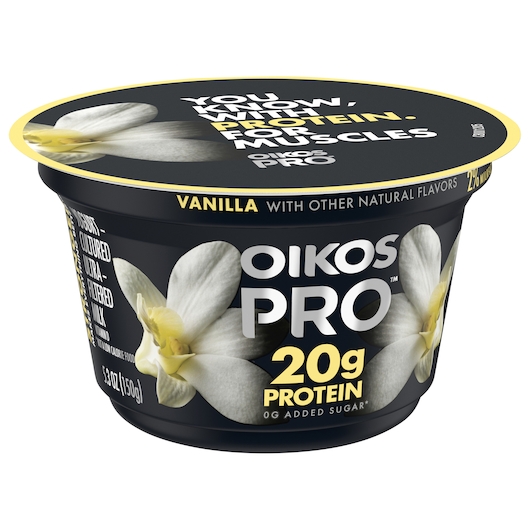 Oikos Pro Vanilla Yogurt, 5.3 Ounce -- 12 per case