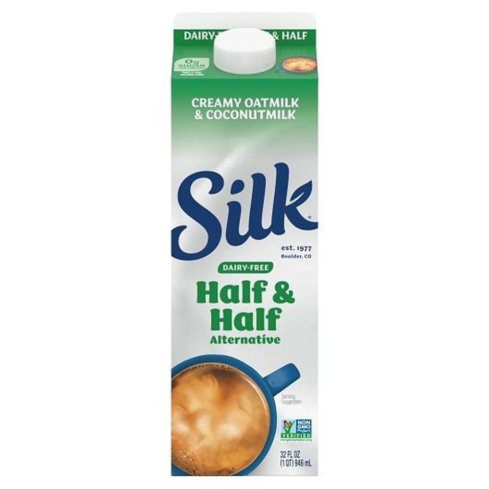 Silk Creamy Oatmilk and Coconutmilk Half and Half Alternative, 32 Fluid Ounce -- 12 per case