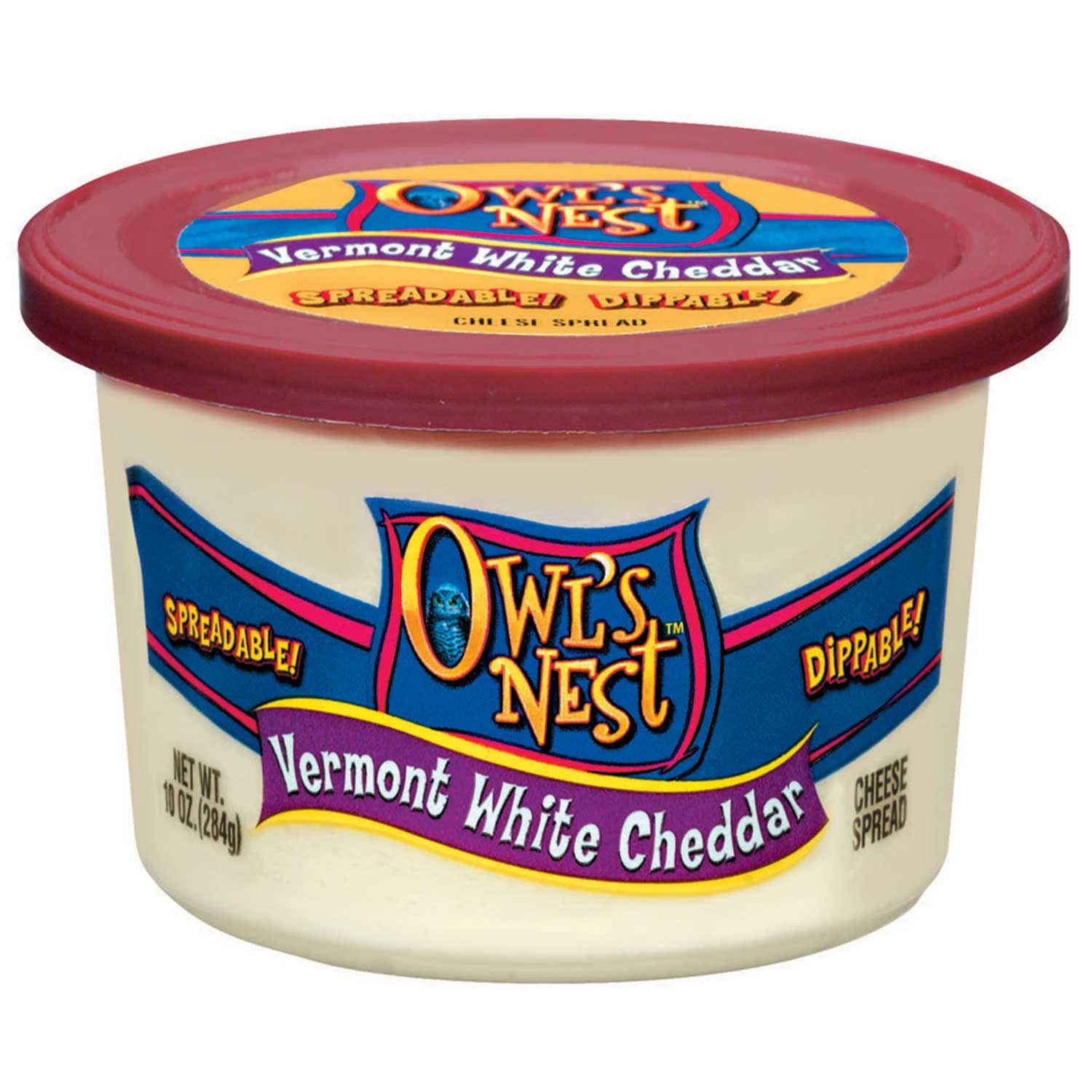 Owl's Nest Vermont White Cheddar Cheese Spread Cup, 10 Ounce -- 12 Per Case