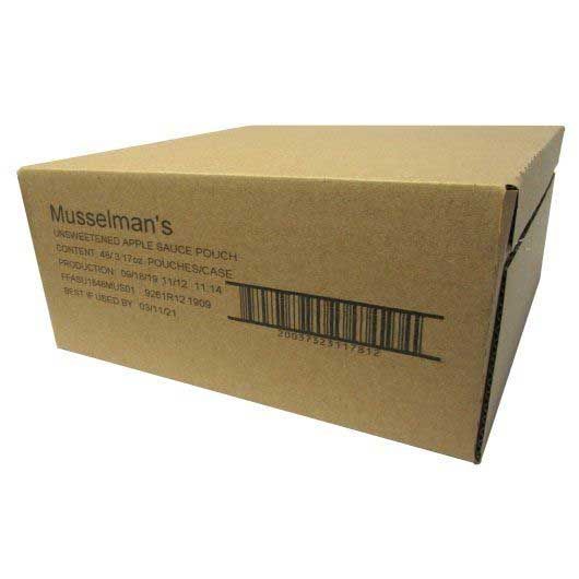 Musselman's Squeezables Unsweetened Apple Sauce, 3.17 Ounce -- 48 Per Case