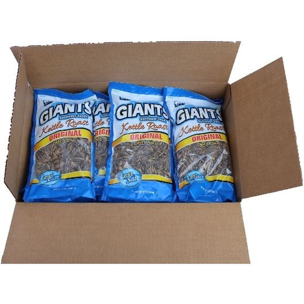 Giant Original Kettle Roast Sweet and Salty Sunflower Seed, 12 Ounce -- 10 per case