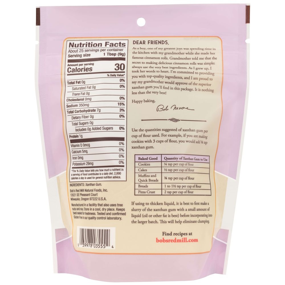 Bobs Red Mill Xanthan Gum, 8 Ounce -- 5 per case