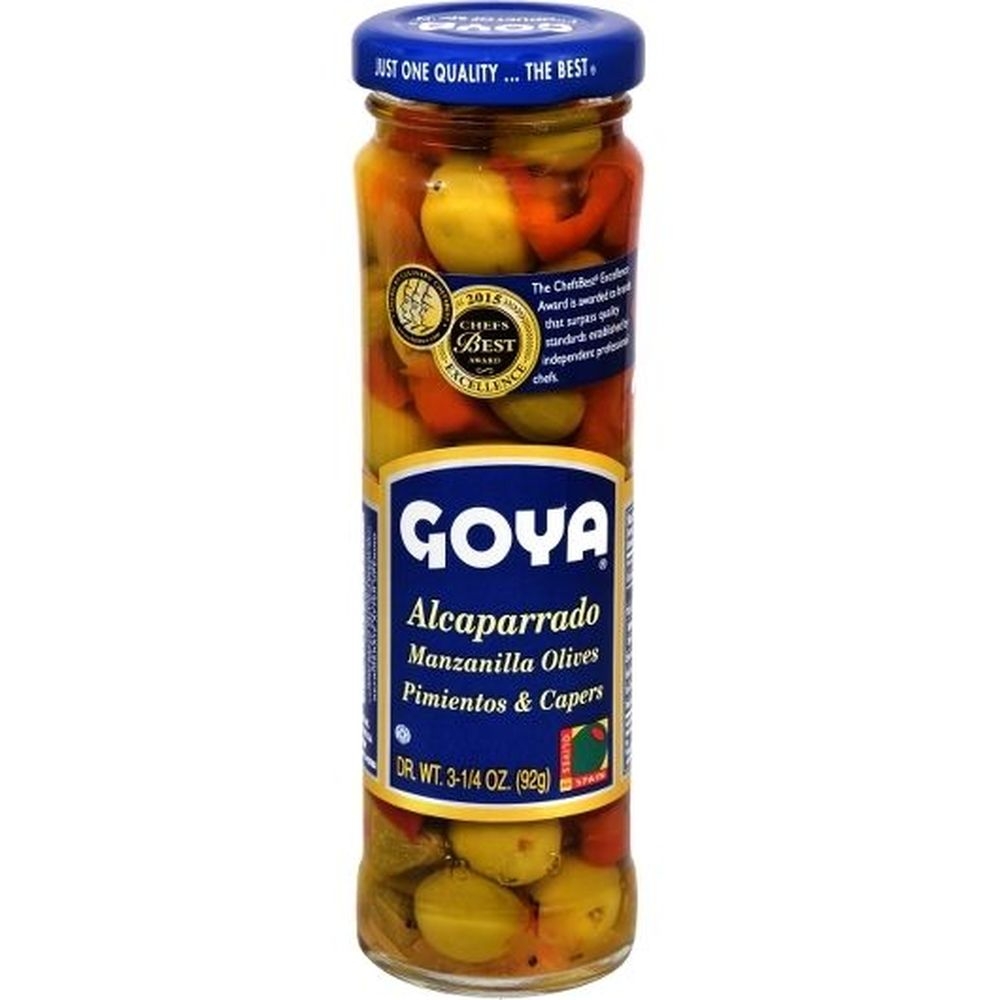Goya Capers With Pimento Olives, 3.25 Ounce -- 12 Per Case
