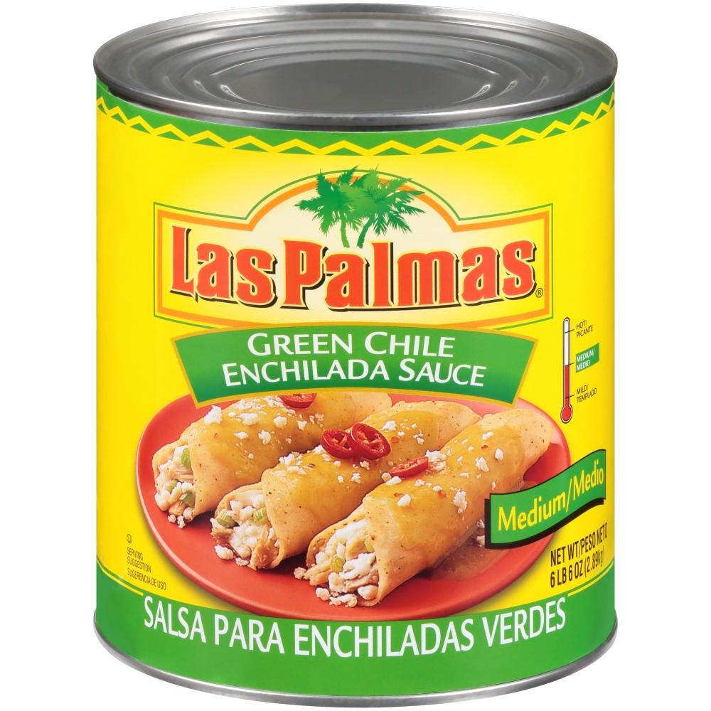 Sauce Las Palmas Green Enchilada Medium, no.10 Can -- 6 Case 10