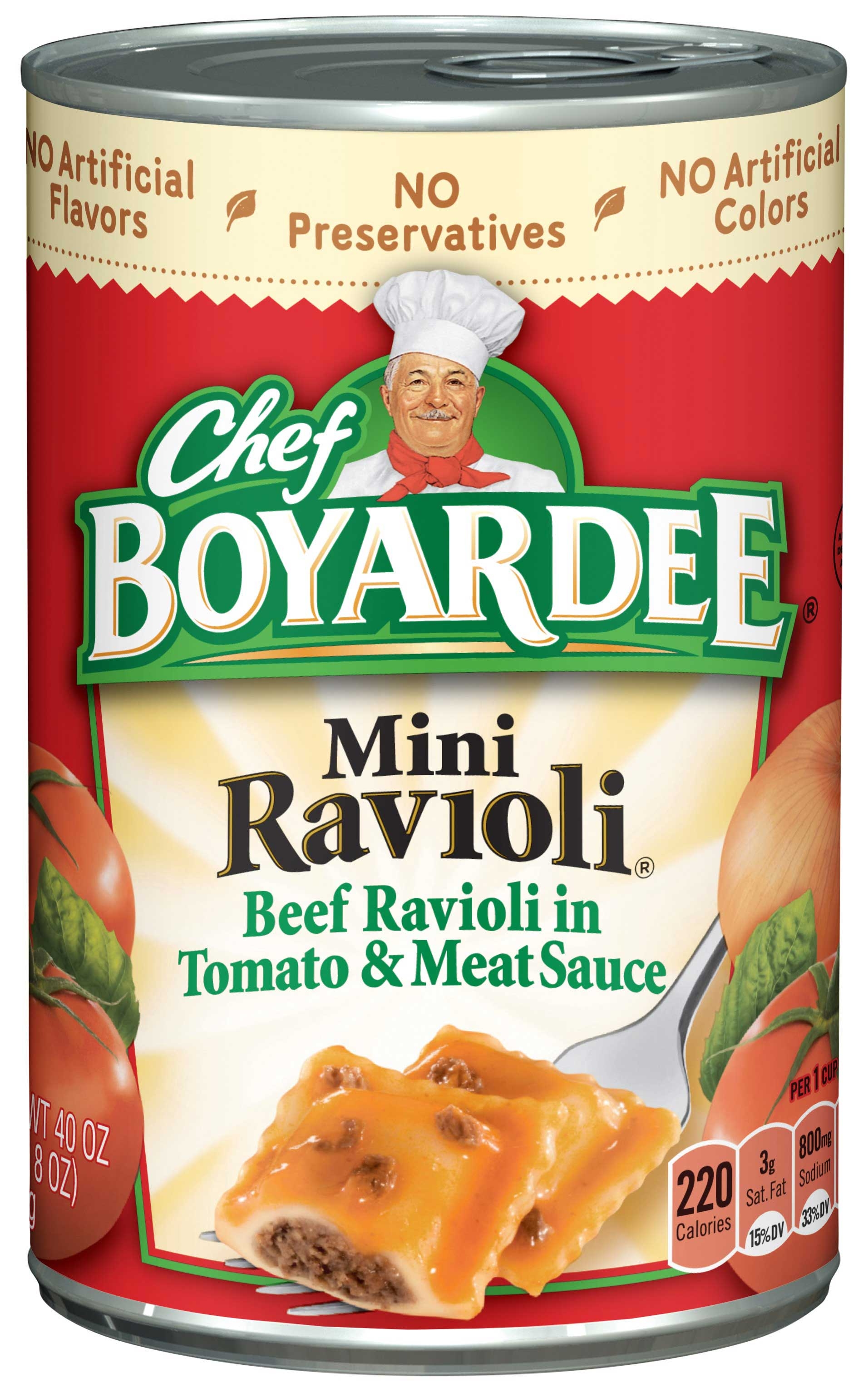Chef Boyardee Pasta Miniature Ravioli, 40 Ounce -- 12 per case
