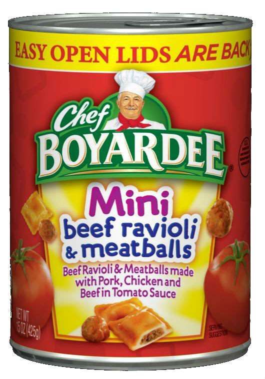 Chef Boyardee Mini Ravioli Pasta With Mini Meatballs, 15 Ounce -- 24 Per Case