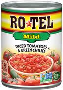 Ro Tel Mild Diced Tomatoes and Green Chilies, 10 Ounce Can -- 24 per case